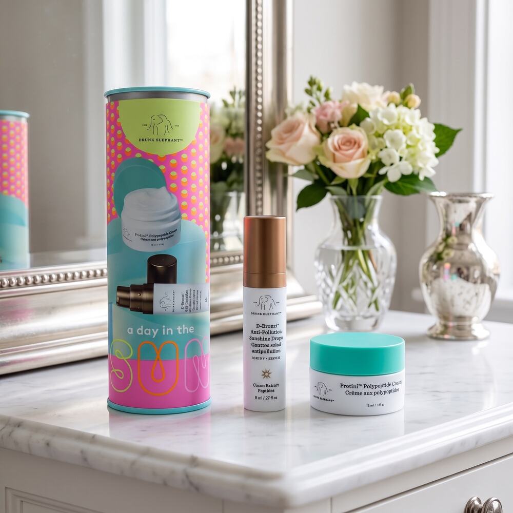 Drunk Elephant Protini Cream + D-Bronzi Sunshine Drops Mini Skincare Duo